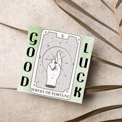 Good Luck Card, Exam Card, Tarot Good Luck Card, Driving Test, Travelling Card, New Job Card, Emigrating Card, Leaving Card