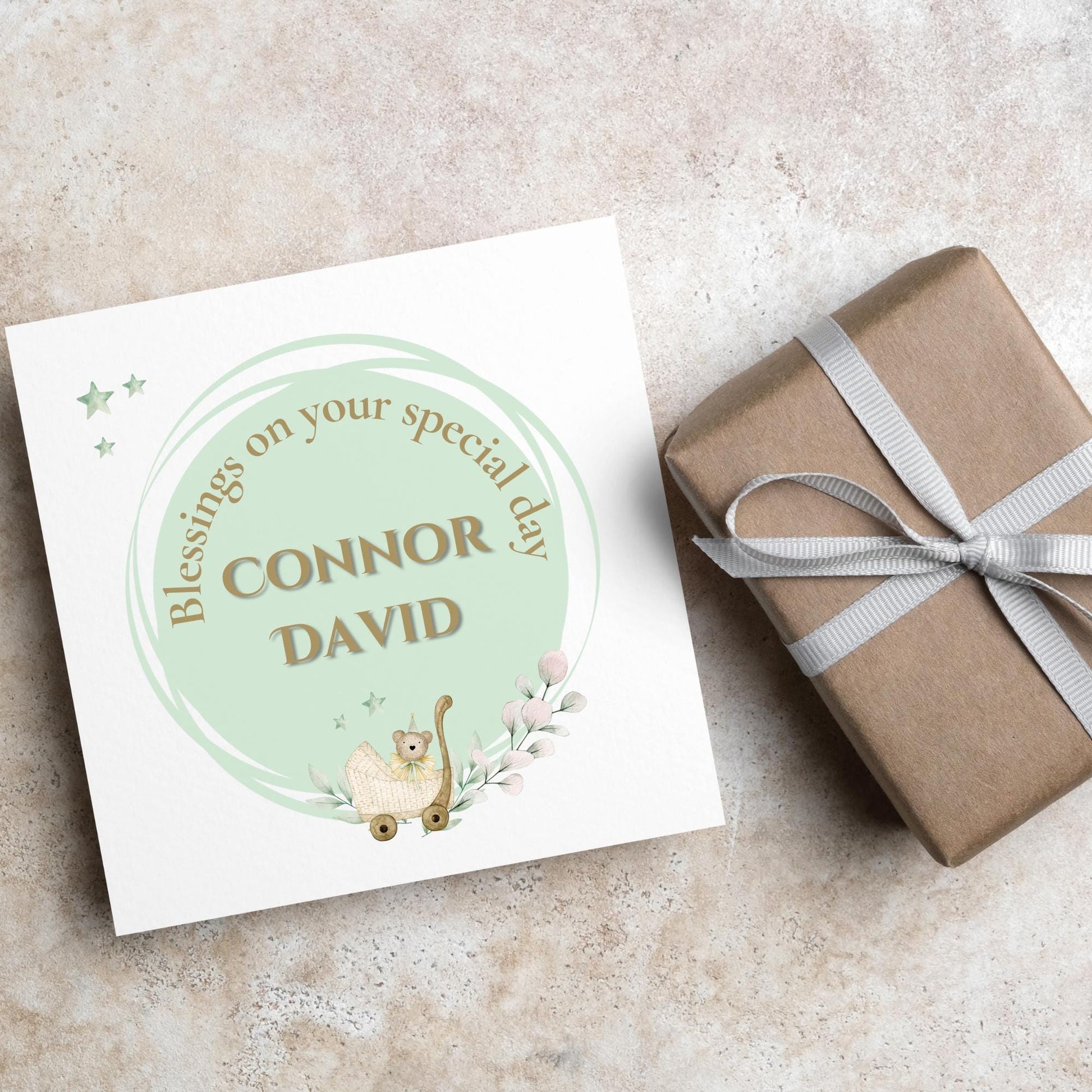 Christening Card, Baptism Card, Baby Baptism, Baby Christening, Naming Ceremony Card, Christian Baby Card, Card For Christening