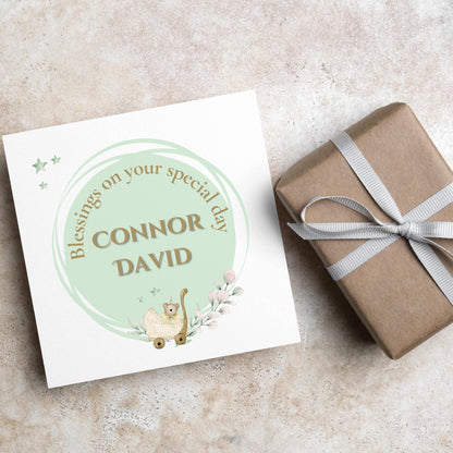Christening Card, Baptism Card, Baby Baptism, Baby Christening, Naming Ceremony Card, Christian Baby Card, Card For Christening