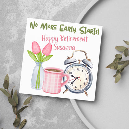 Personalised Name Retirement Card, Leaving Card for Him, Card for Her, Congratulations Card, Retired Card, Retiring, We'll Miss You Card
