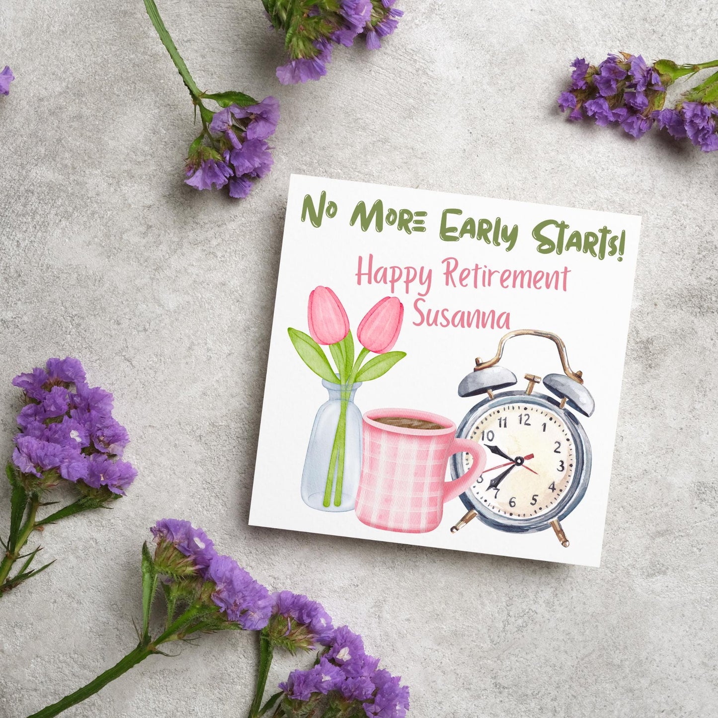 Personalised Name Retirement Card, Leaving Card for Him, Card for Her, Congratulations Card, Retired Card, Retiring, We'll Miss You Card