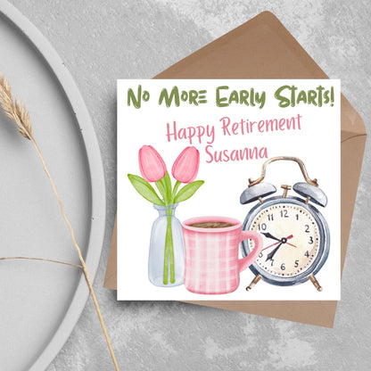 Personalised Name Retirement Card, Leaving Card for Him, Card for Her, Congratulations Card, Retired Card, Retiring, We'll Miss You Card