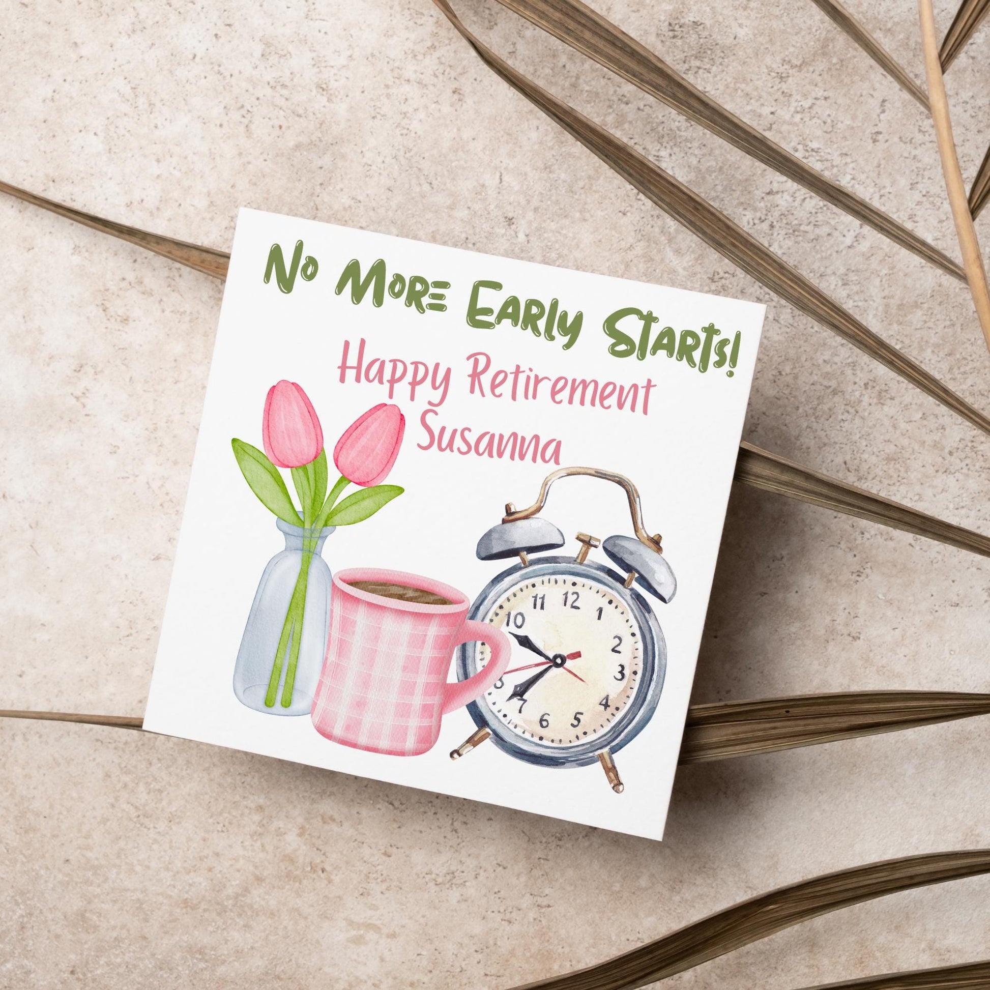 Personalised Name Retirement Card, Leaving Card for Him, Card for Her, Congratulations Card, Retired Card, Retiring, We'll Miss You Card