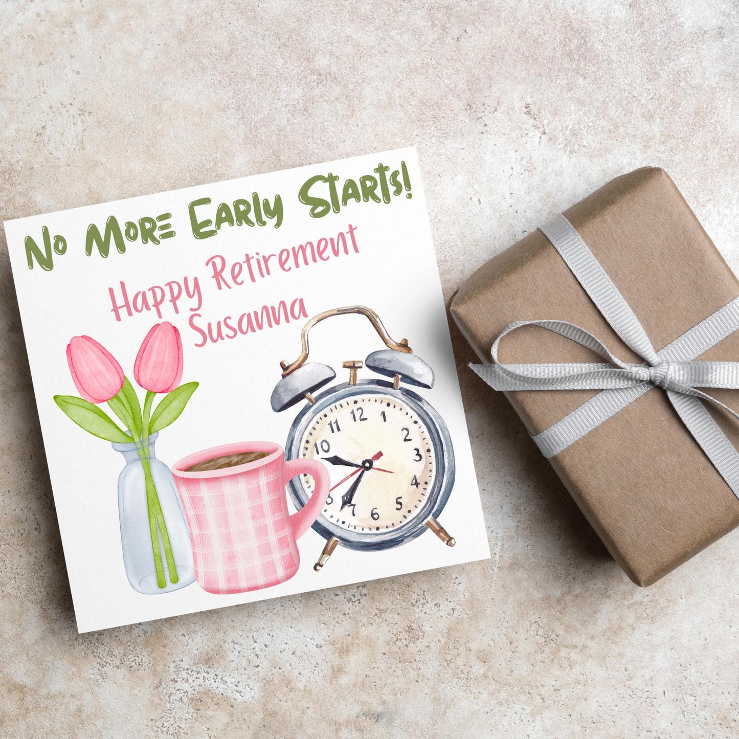 Personalised Name Retirement Card, Leaving Card for Him, Card for Her, Congratulations Card, Retired Card, Retiring, We'll Miss You Card