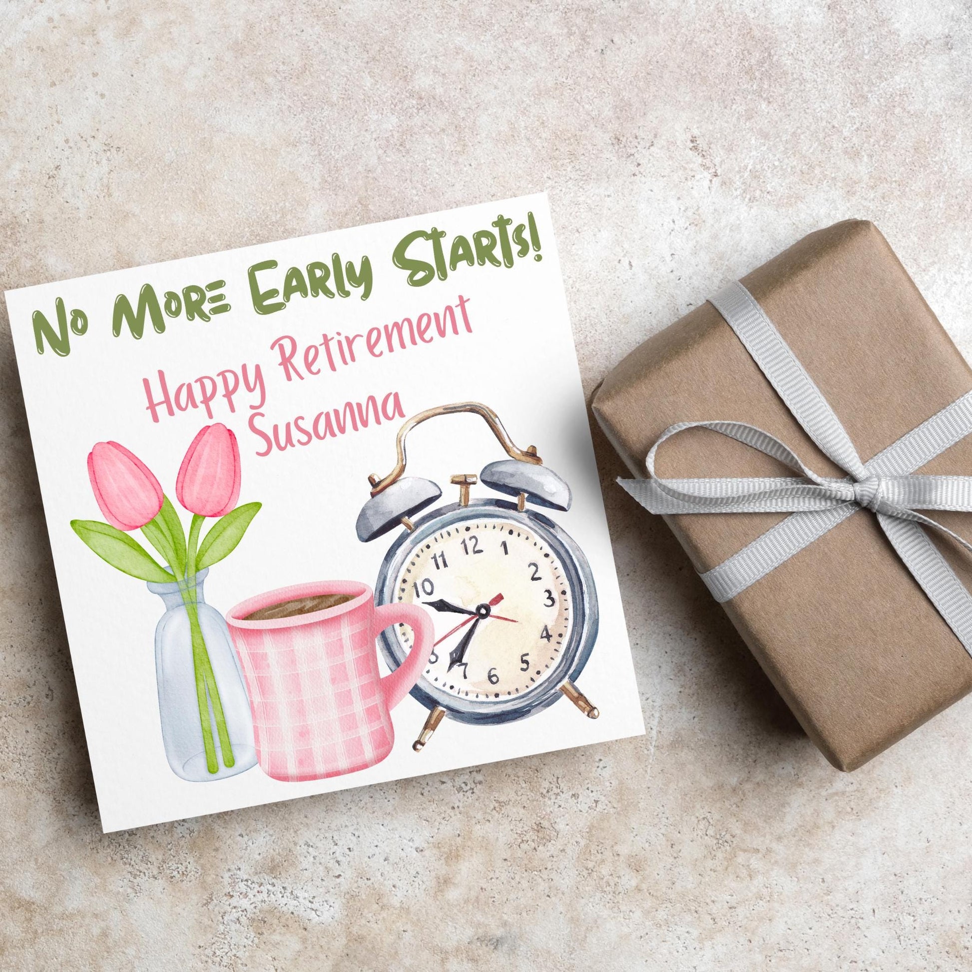 Personalised Name Retirement Card, Leaving Card for Him, Card for Her, Congratulations Card, Retired Card, Retiring, We'll Miss You Card