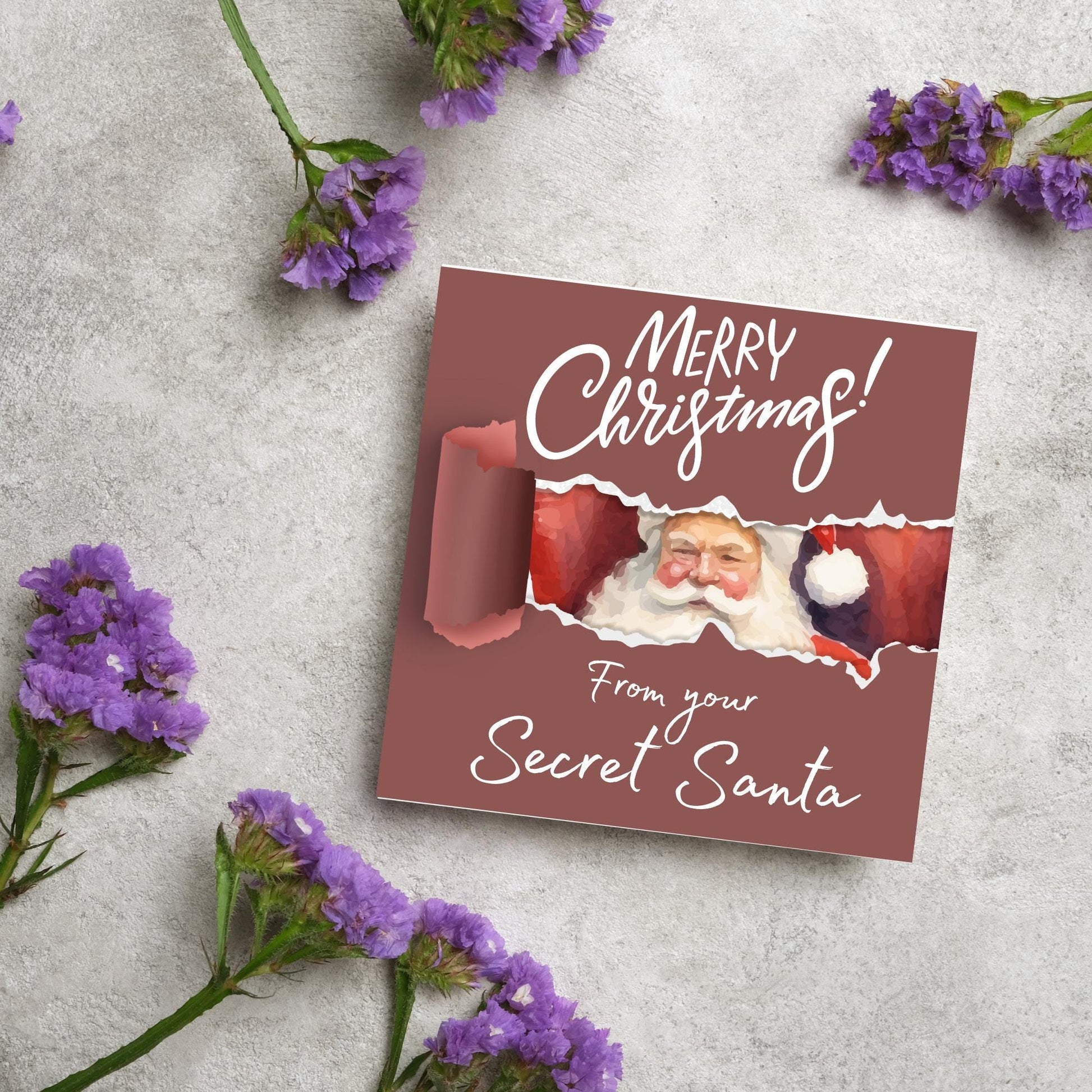 Secret Santa Christmas Card, Office Card, Work Card, Xmas Card, Co Worker Card, Colleague Card, Secret Santa Idea