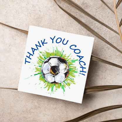 Thank You Coach Card, Team Coach Card, Card for Football Coach, Football Match Card, Coach Retirement Card, Football Card, Team Coach Card