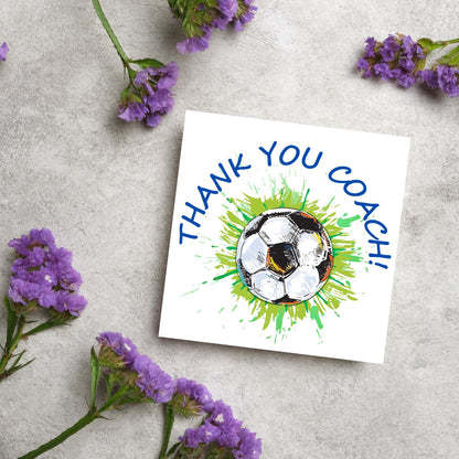 Thank You Coach Card, Team Coach Card, Card for Football Coach, Football Match Card, Coach Retirement Card, Football Card, Team Coach Card