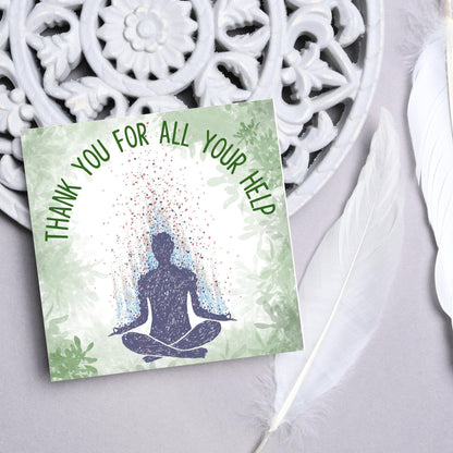 Thank You Card for Therapist, Card for Counsellor, Holistic Card, Healer Card, Psychologist Thank You Card, EMDR, CBT, DBT Thanks Card