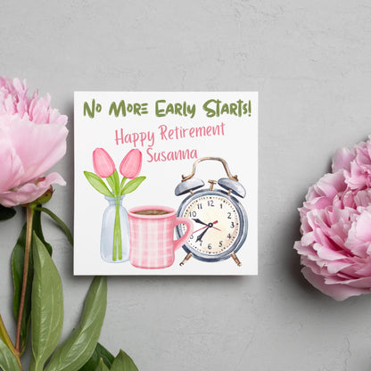Personalised Name Retirement Card, Leaving Card for Him, Card for Her, Congratulations Card, Retired Card, Retiring, We'll Miss You Card
