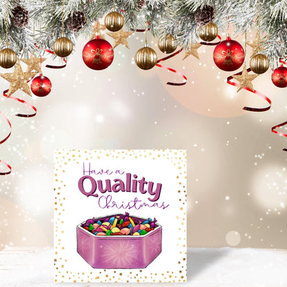Chocolate Christmas card with Quality design - Cards for Him, Cards for Her, Christmas Chocolates, Christmas Card for Dad, For Mum