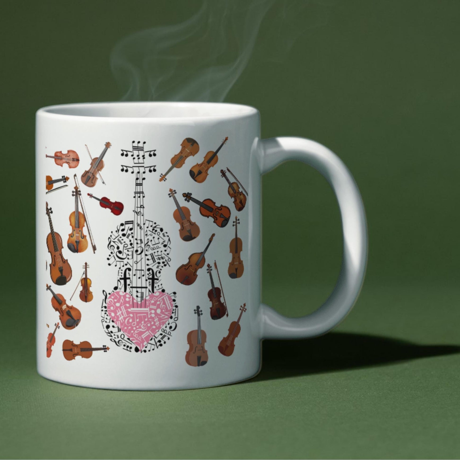 Violin Mug, Mug for Musician, Band Mug, Musical Mug, Music Mug, Gift for Musician, Band Mug, Violinist Gift Mug, Classical Orchestra Gift