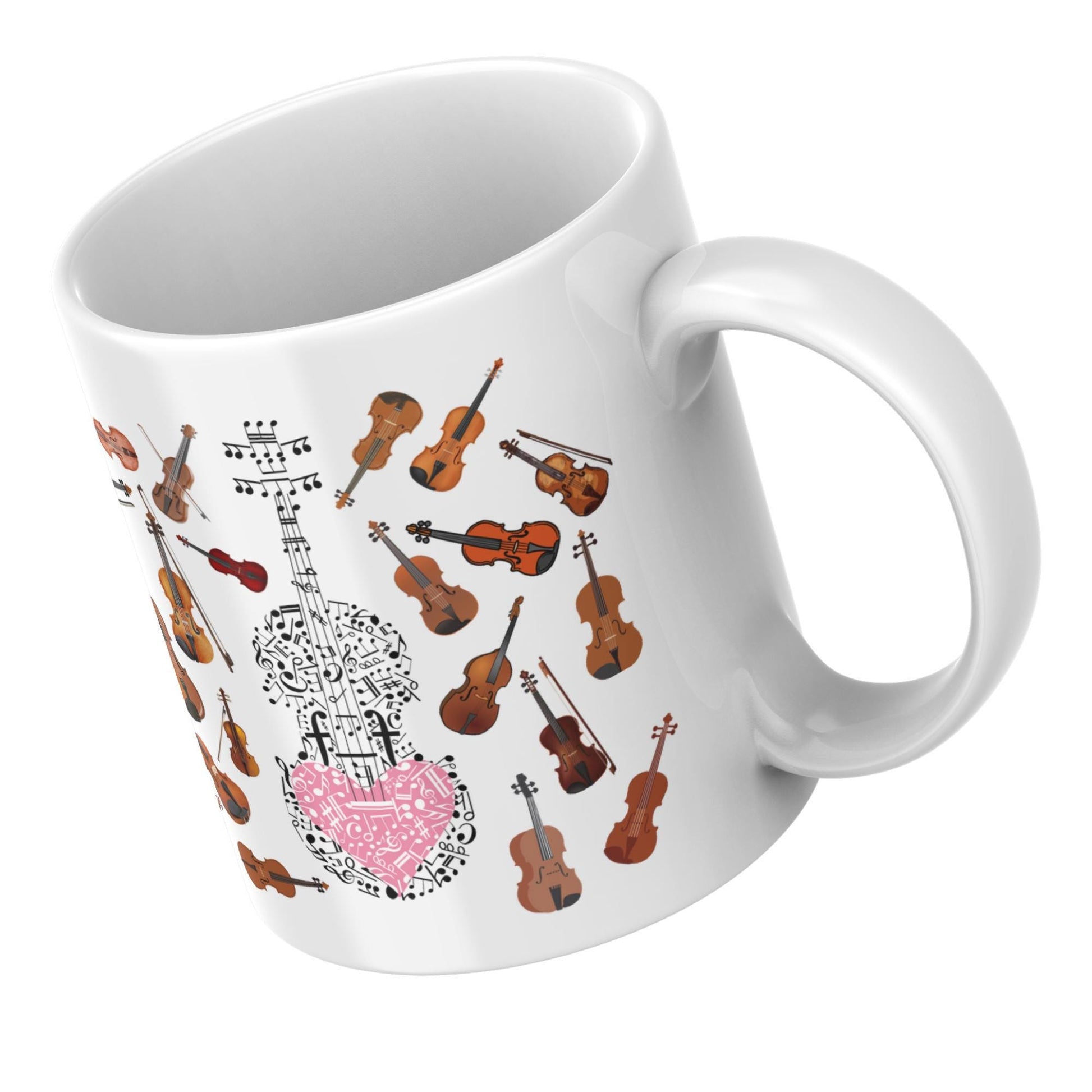 Violin Mug, Mug for Musician, Band Mug, Musical Mug, Music Mug, Gift for Musician, Band Mug, Violinist Gift Mug, Classical Orchestra Gift