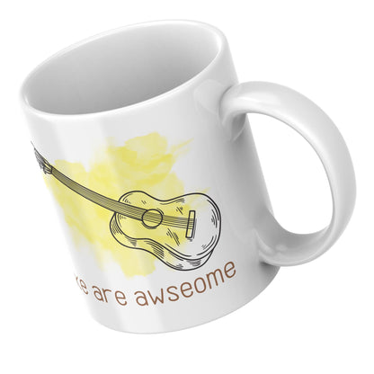 Ukulele Mug, Mug for Musician, Band Mug, Music Mug, Gift for Musician, Band Mug, Ukulele Player Gift Mug, Uke Mug