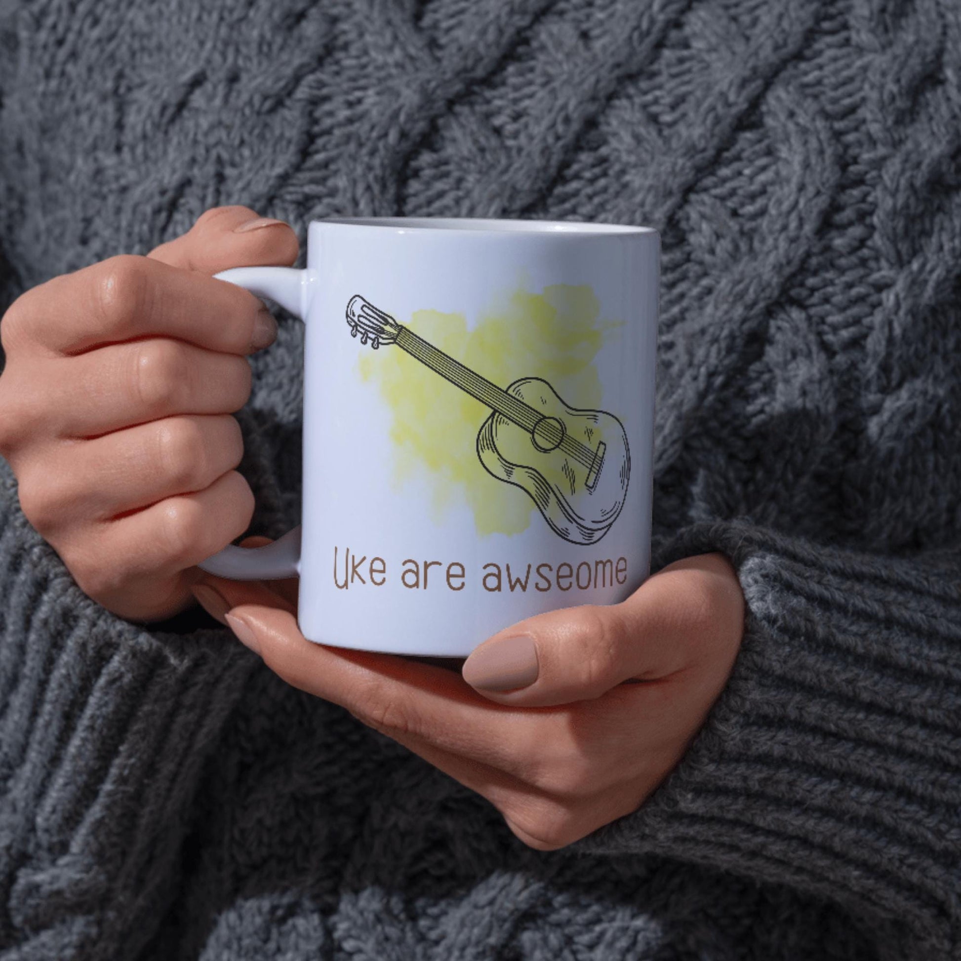 Ukulele Mug, Mug for Musician, Band Mug, Music Mug, Gift for Musician, Band Mug, Ukulele Player Gift Mug, Uke Mug