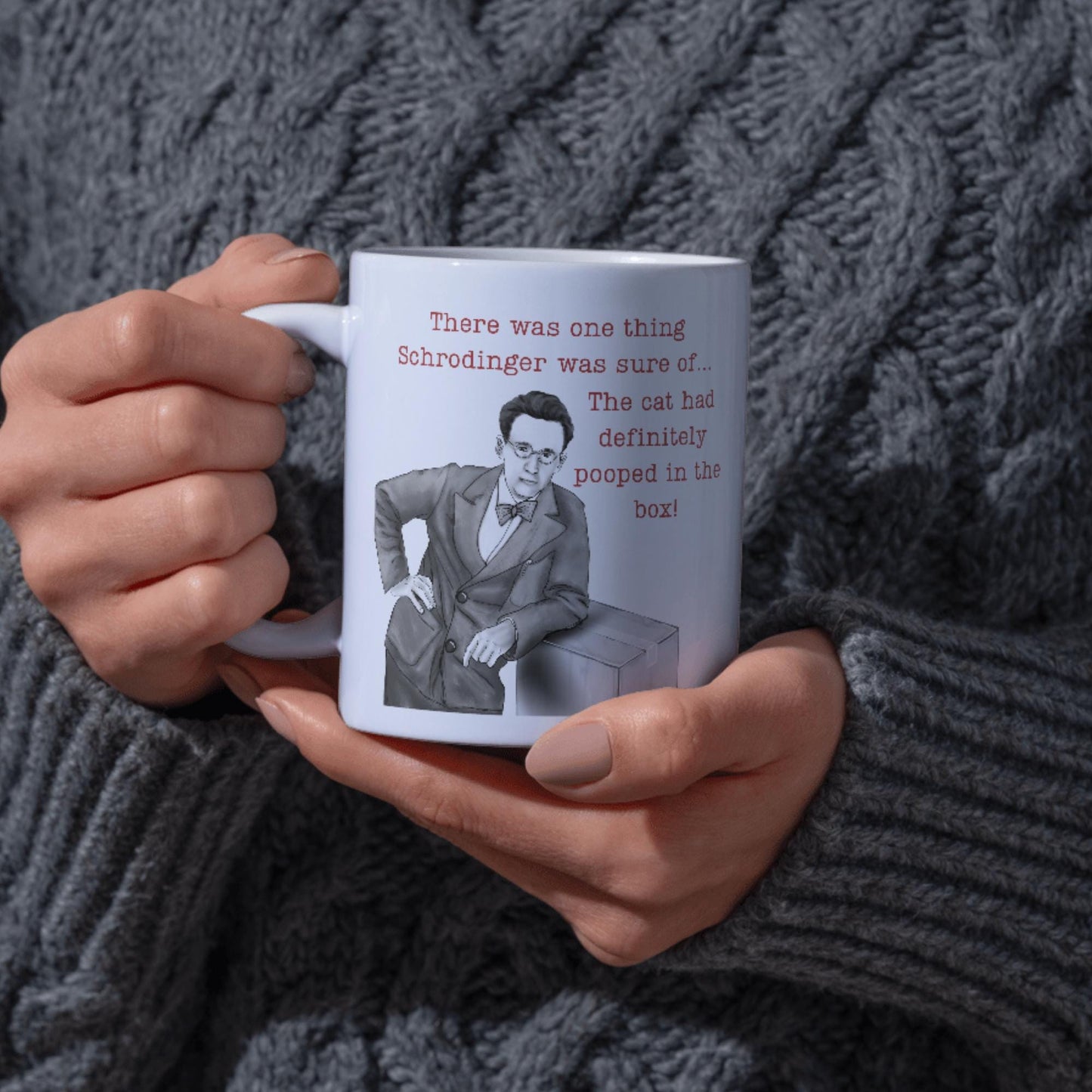 Philosophy Joke Mug, Schrodinger Fun gift for Philosophy Student, Schrodingers Cat Mug, Pun Mug, Gift for Philosophy Teacher