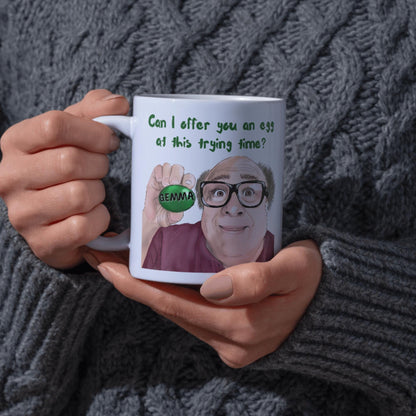 Personalised It's Always Sunny In Philadelphia Mug, Frank Mug, Cult TV Mug, Great Gift Mug For Always Sunny Fans, Egg Mug, Danny Devito Mug