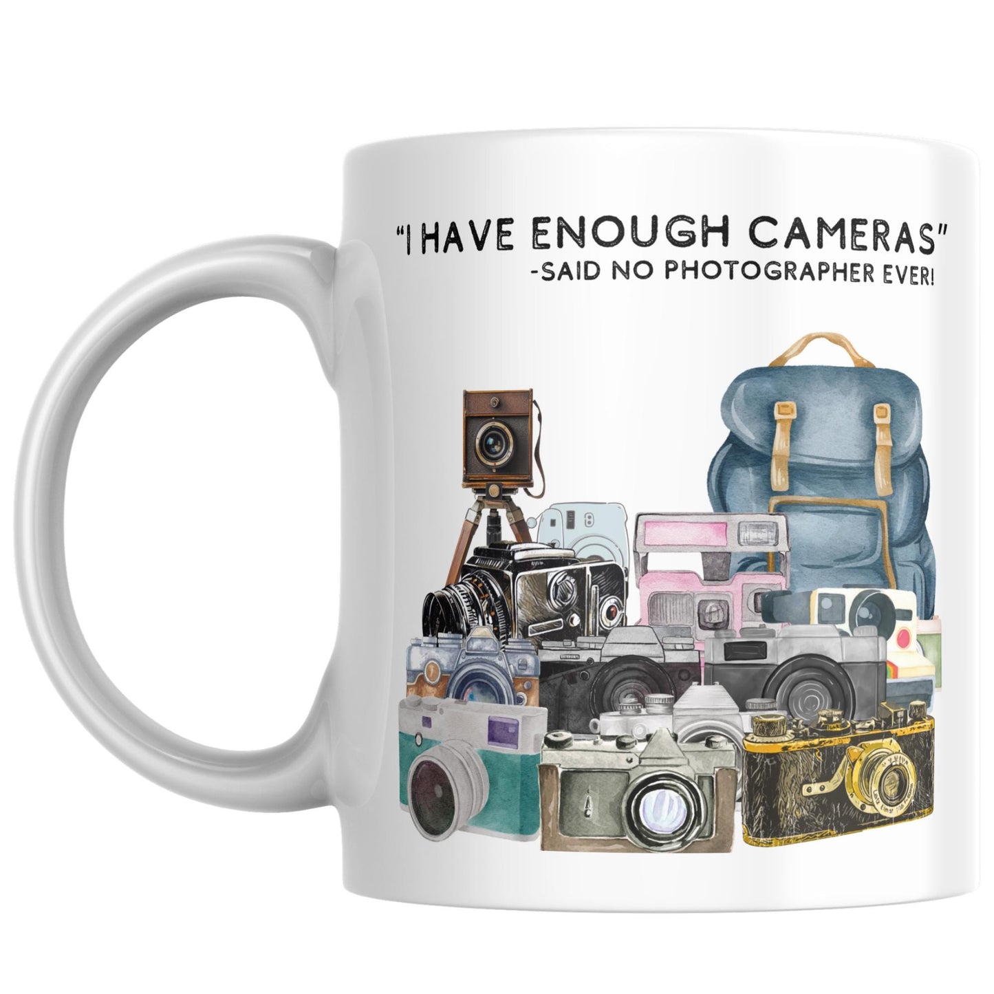 Photography Mug, Mug for Photographer, Camera Mug, Photo Mug, Retro Camera Gift, Photographer Gift, Camera Collector Mug, Great Gift