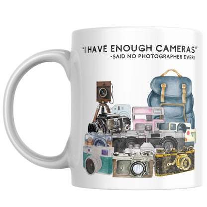 Photography Mug, Mug for Photographer, Camera Mug, Photo Mug, Retro Camera Gift, Photographer Gift, Camera Collector Mug, Great Gift