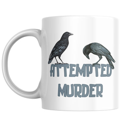 Crow Mug, Murder on the Dancefloor, Corvid Mug, Funny Crow Lover Gift, Ornithologist Gift, Bird Watcher Gift Mug