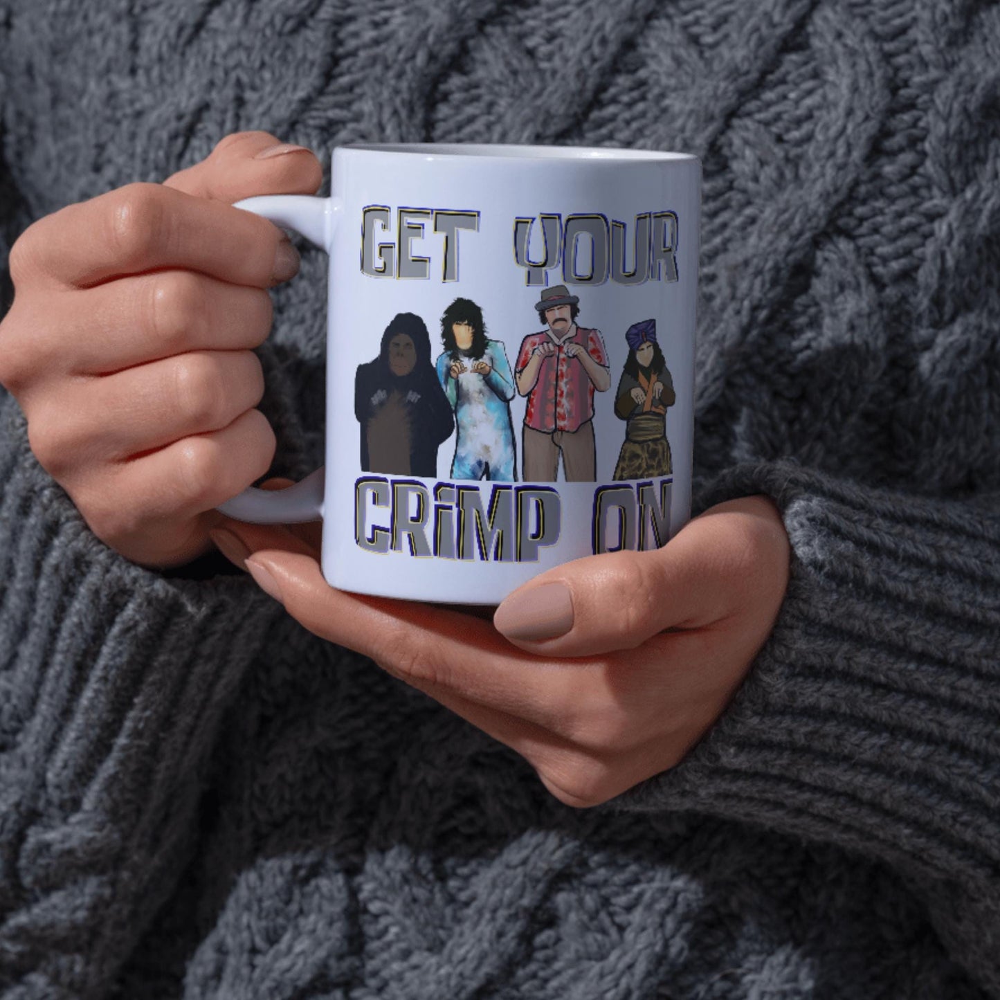 The Mighty Boosh Mug, Crimp Mug, Great Gift Mug, Noel Fielding Mug, Birthday Gift for Mighty Boosh Fans, High Quality Print Mug