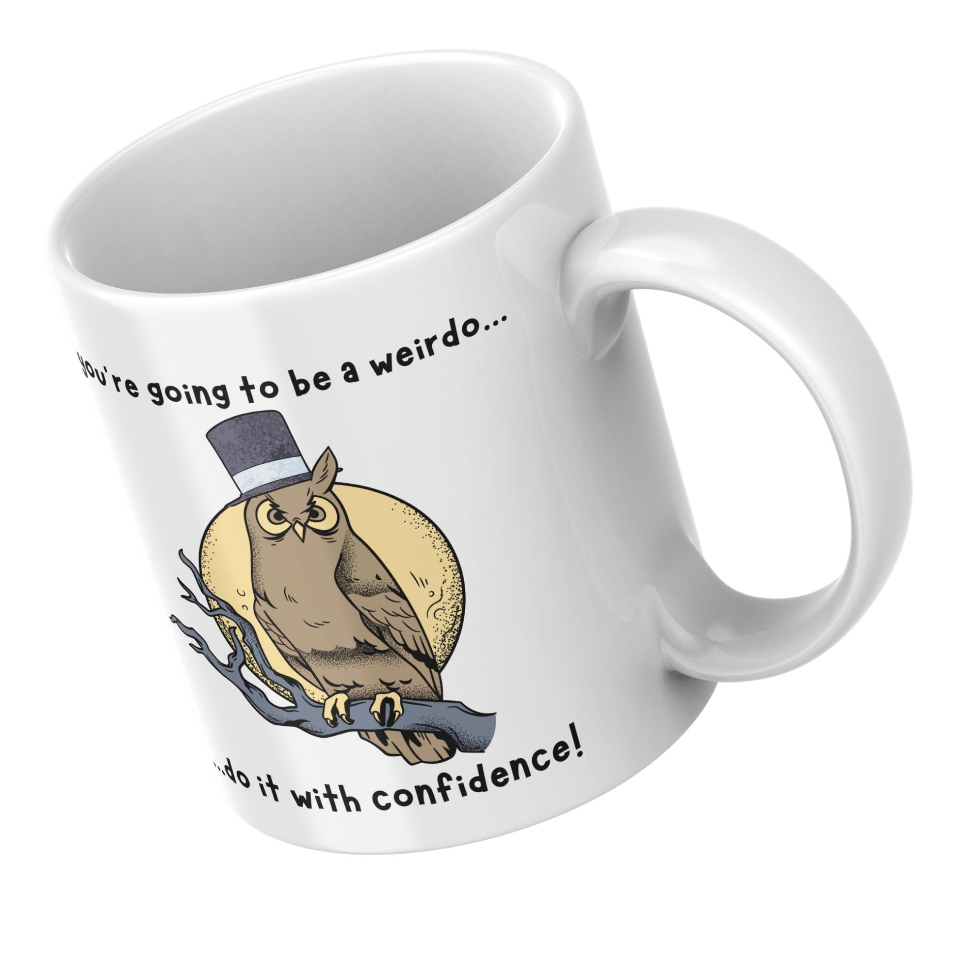 Weirdo Mug Owl Design, Great Gift Mug, Mug For Brother, Mug For Friend, Mug for Brother, Owl Lover Gift, Stay Weird, Funny Mug, Secret Santa