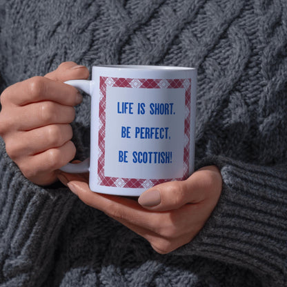 Scottish Mug, Great Gift Mug for Scott, Tartan Mug, Secret Santa gift for Scottish Person, Scotland Mug, Proud to be Scottish