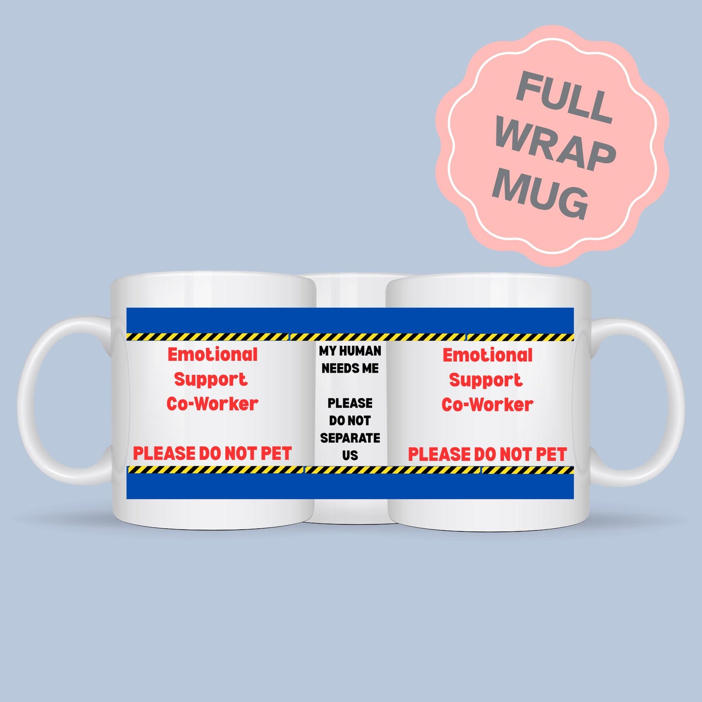 Funny Office Gift, Emotional Support Co-Worker, Secret Santa Gift Mug, Work Bestie Gift, Work Wife Gift, Work Mug for Office Bestie