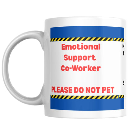 Funny Office Gift, Emotional Support Co-Worker, Secret Santa Gift Mug, Work Bestie Gift, Work Wife Gift, Work Mug for Office Bestie
