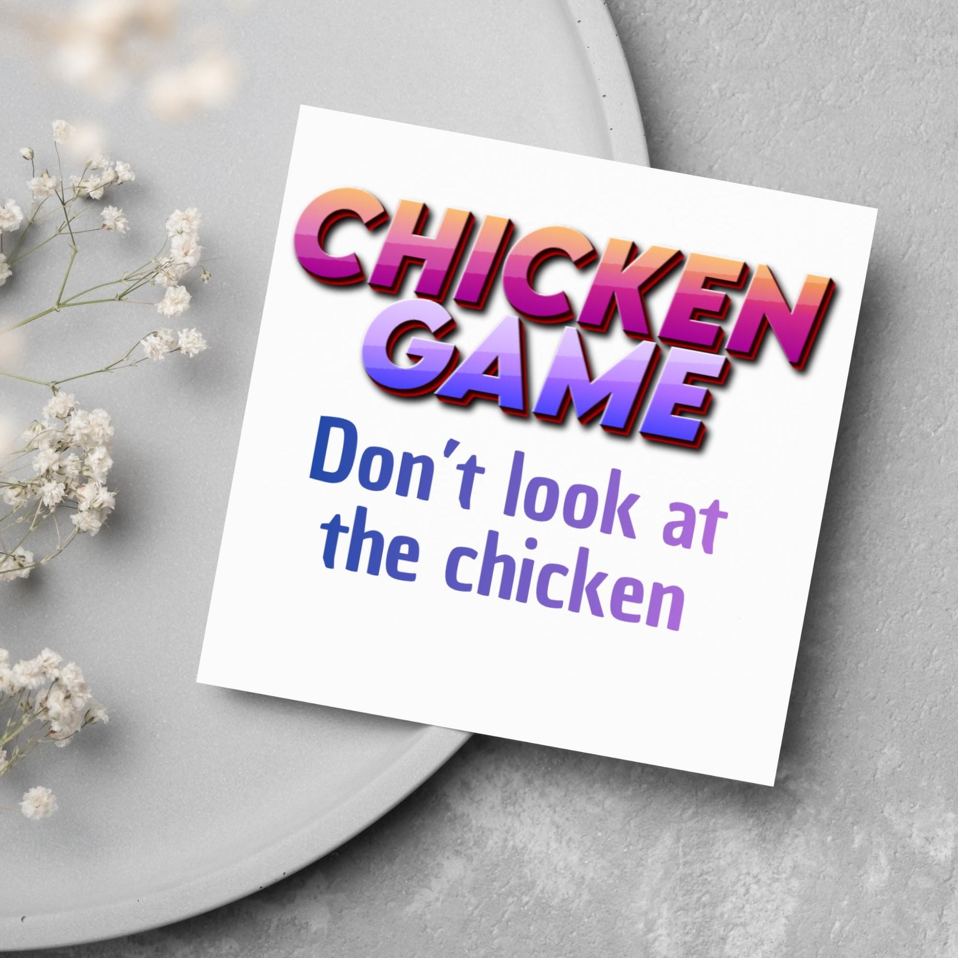 Funny Dad Joke Card, Chicken Card, Birthday Card, Any Occasion Card, Card for Him, Cartoon Card, Chicken Game, Silly Card, Card for Brother