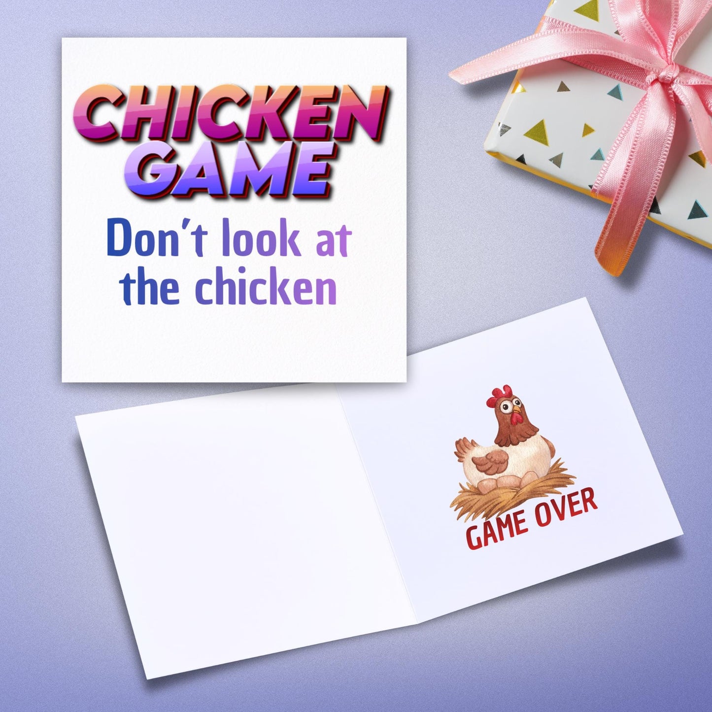 Funny Dad Joke Card, Chicken Card, Birthday Card, Any Occasion Card, Card for Him, Cartoon Card, Chicken Game, Silly Card, Card for Brother