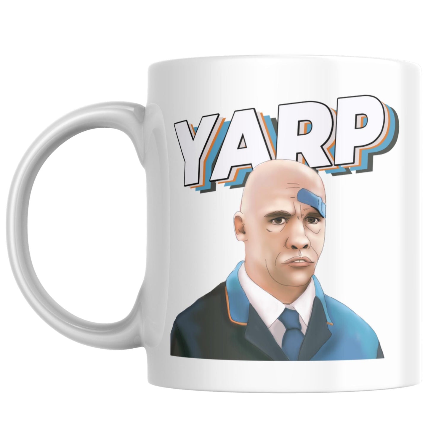 Hot Fuzz Yarp Mug, Cornetto trilogy, Hot Fuzz Gift, Movie Buff Gift, Funny Movie Mug, Yarp or Narp, Lurch Mug, The Greater Good