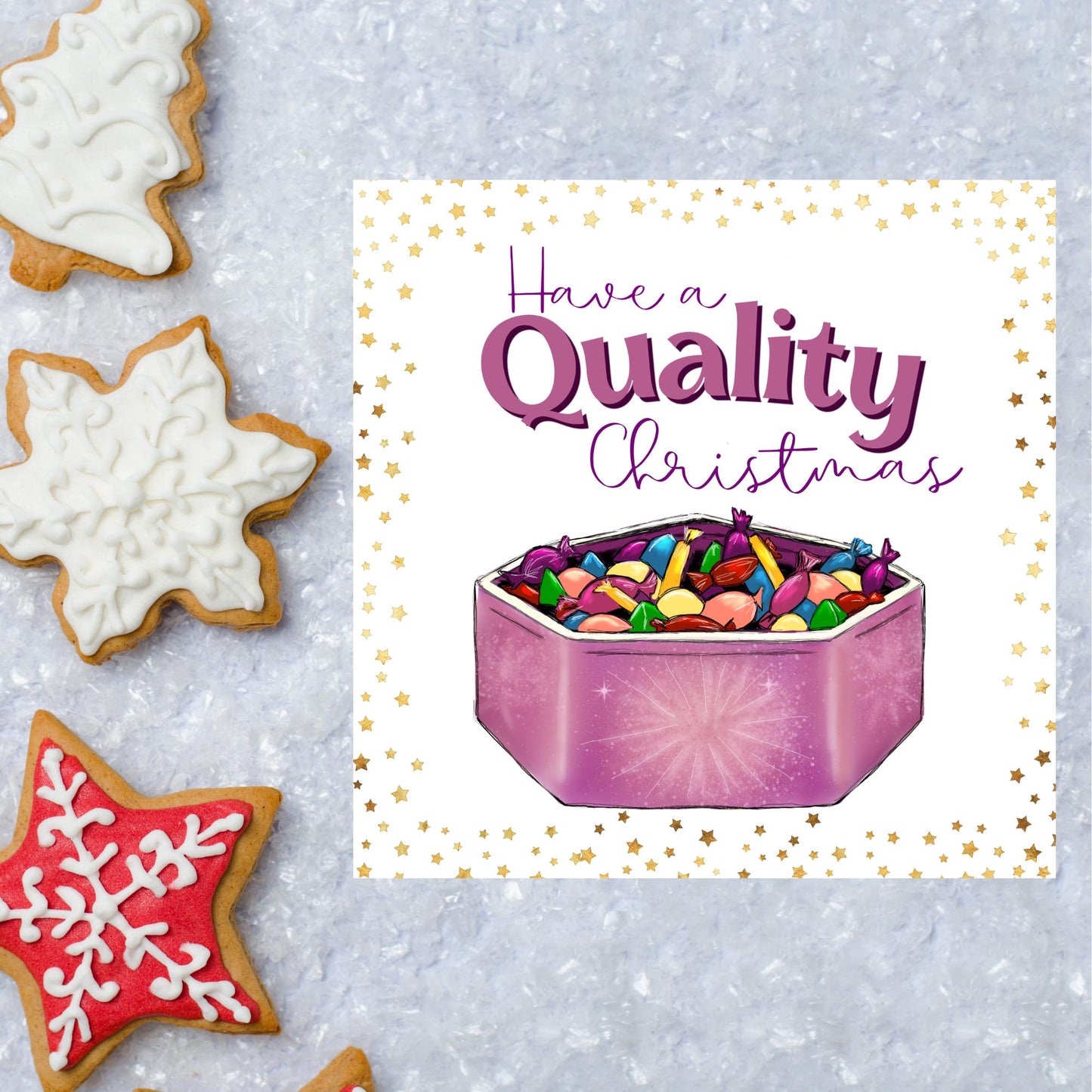 Chocolate Christmas card with Quality design - Cards for Him, Cards for Her, Christmas Chocolates, Christmas Card for Dad, For Mum