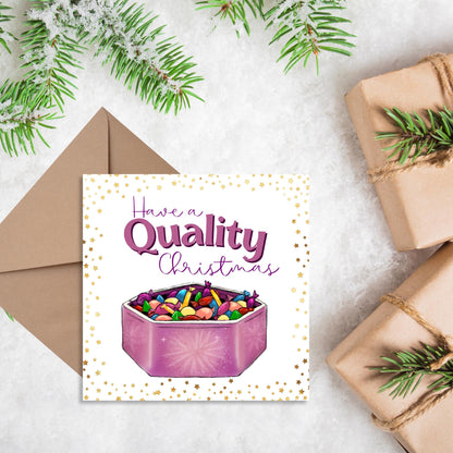 Chocolate Christmas card with Quality design - Cards for Him, Cards for Her, Christmas Chocolates, Christmas Card for Dad, For Mum