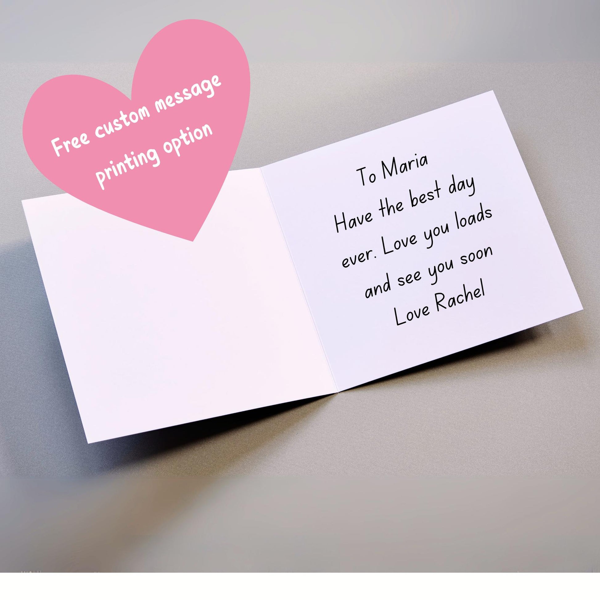 Chocolate Christmas card with Quality design - Cards for Him, Cards for Her, Christmas Chocolates, Christmas Card for Dad, For Mum
