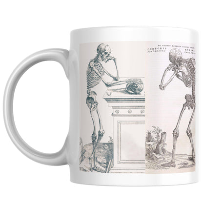 Andreas Vesalius Mug, Gift for Dr, Anatomy Mug, De Humani Corporis Fabrica, Human Anatomy Art Mug, Mug for Goths, Gothic Mug, History Mug