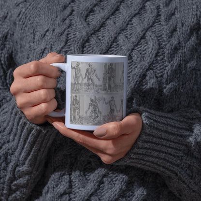 Andreas Vesalius Mug, Gift for Dr, Anatomy Mug, De Humani Corporis Fabrica, Human Anatomy Art Mug, Mug for Goths, Gothic Mug, History Mug