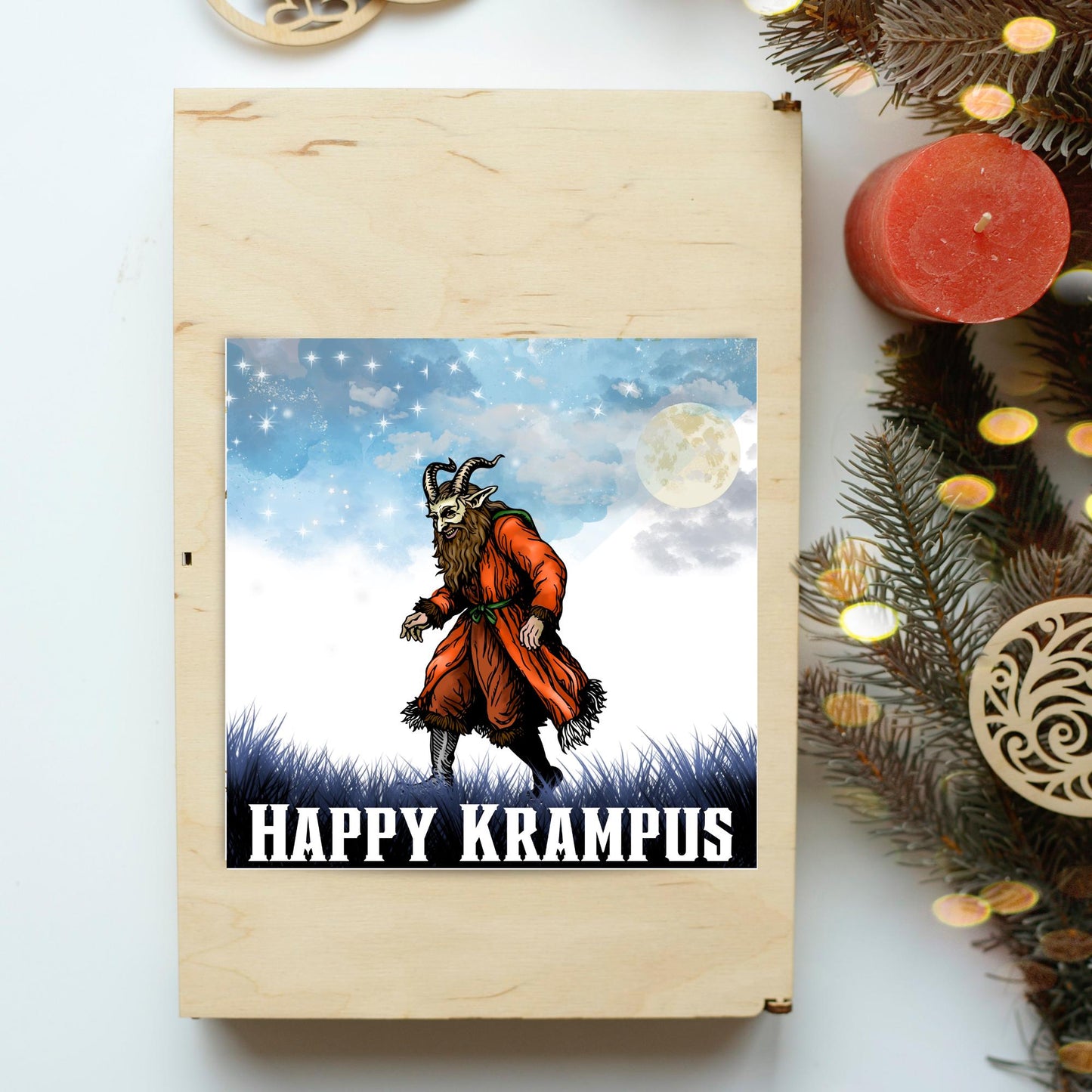 Krampus Christmas Card, Alternative Xmas Card, Krampusnacht, Gothic Christmas Card, Unusual Christmas Card, Non-Traditional Christmas Card