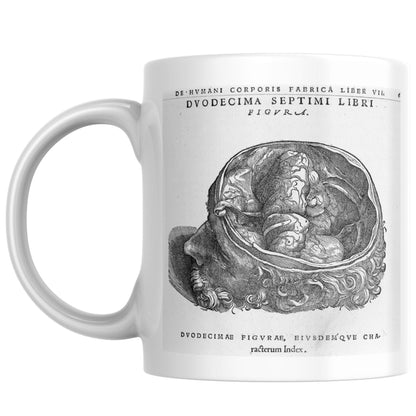 Andreas Vesalius Mug, Gift for Dr, Anatomy Mug, De Humani Corporis Fabrica, Human Anatomy Art Mug, Mug for Goths, Gothic Mug, History Mug