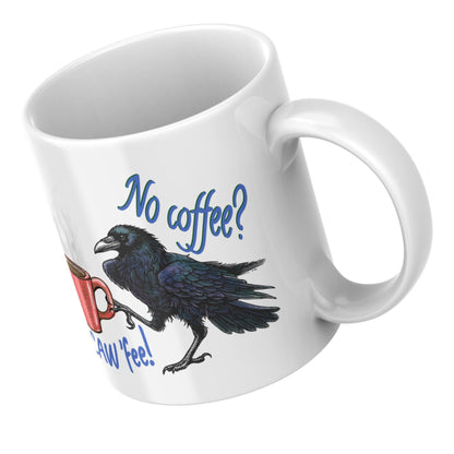 Crow Mug, Corvid Mug, Great Gift For Crow Lovers, Crow Coffee, Ornithologist Mug, Gothic Mug, Funny Gift for Christmas, Rude Crow Mug