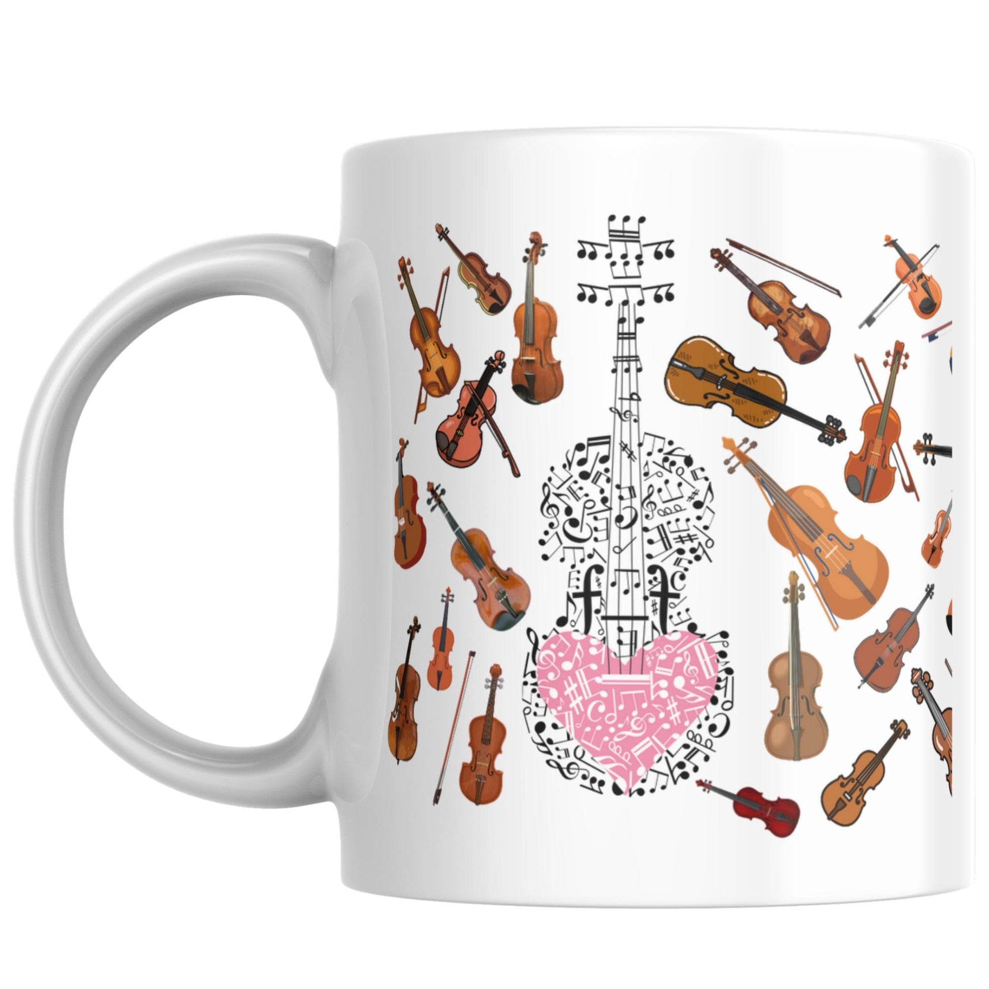 Violin Mug, Mug for Musician, Band Mug, Musical Mug, Music Mug, Gift for Musician, Band Mug, Violinist Gift Mug, Classical Orchestra Gift