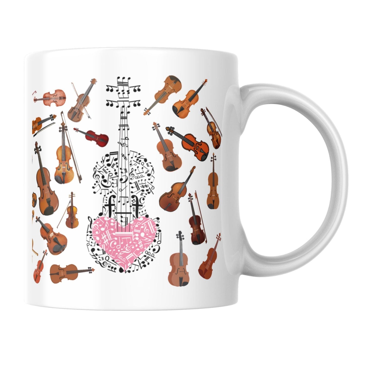 Violin Mug, Mug for Musician, Band Mug, Musical Mug, Music Mug, Gift for Musician, Band Mug, Violinist Gift Mug, Classical Orchestra Gift
