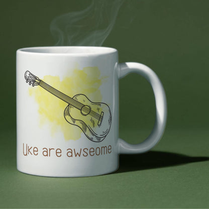 Ukulele Mug, Mug for Musician, Band Mug, Music Mug, Gift for Musician, Band Mug, Ukulele Player Gift Mug, Uke Mug