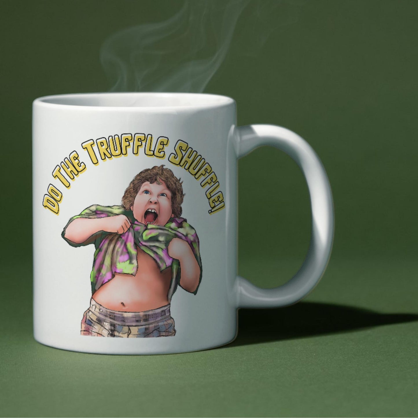 Do the Truffle Shuffle Mug, Movie Buff Gift, Funny Movie Mug, Cult Movie Gift, 80's Movie Mug