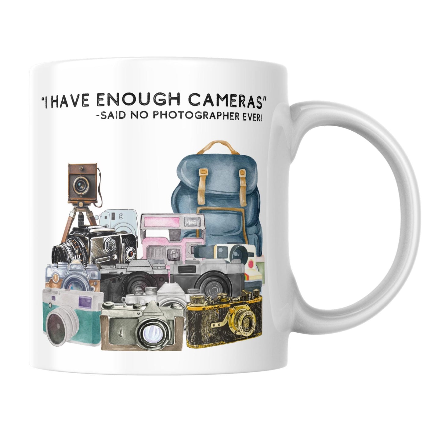 Photography Mug, Mug for Photographer, Camera Mug, Photo Mug, Retro Camera Gift, Photographer Gift, Camera Collector Mug, Great Gift