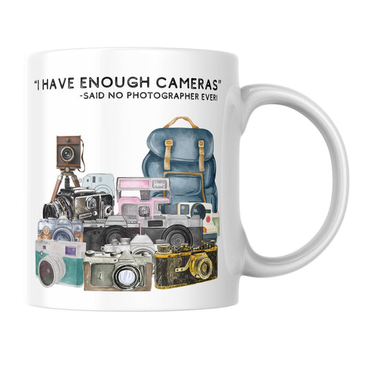 Photography Mug, Mug for Photographer, Camera Mug, Photo Mug, Retro Camera Gift, Photographer Gift, Camera Collector Mug, Great Gift