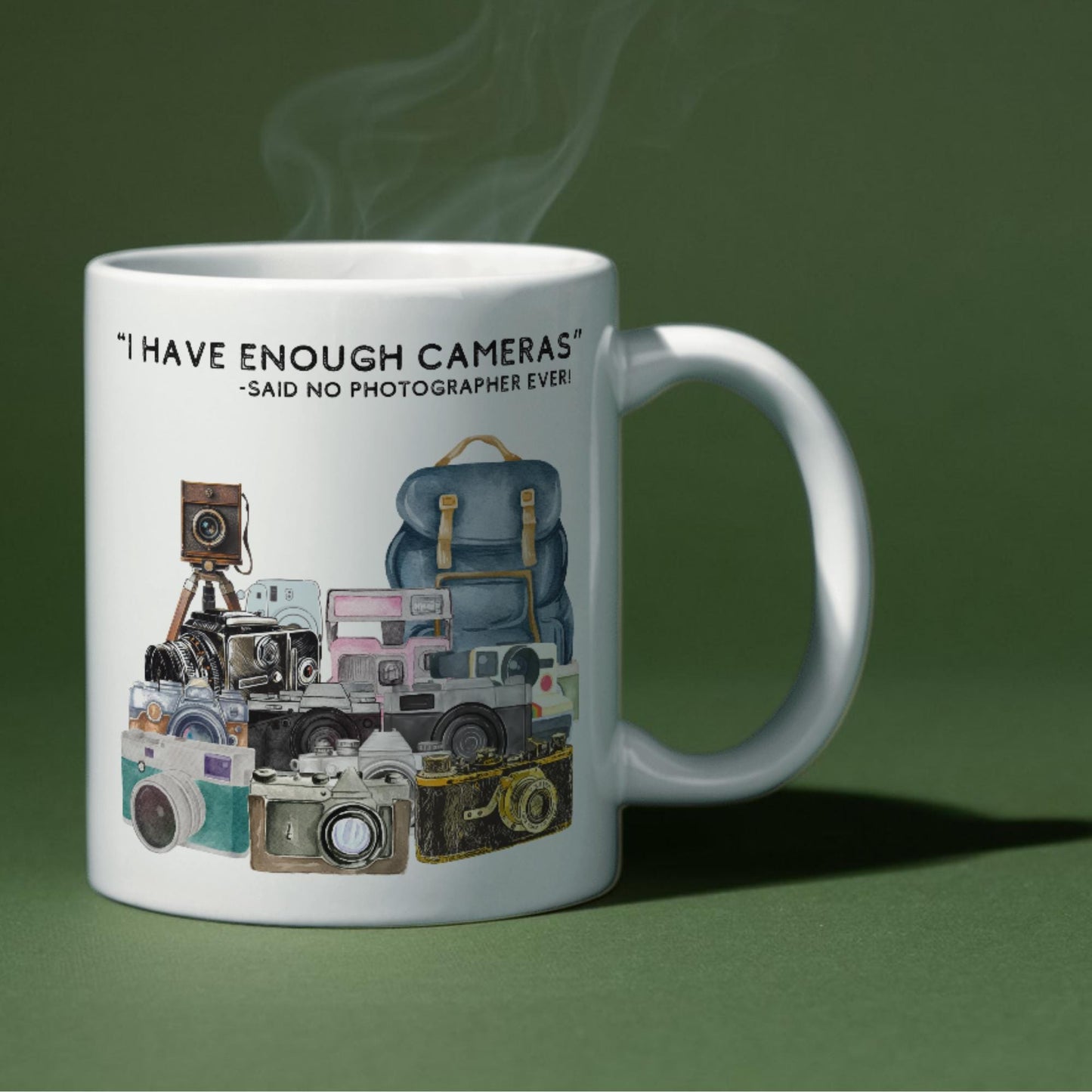 Photography Mug, Mug for Photographer, Camera Mug, Photo Mug, Retro Camera Gift, Photographer Gift, Camera Collector Mug, Great Gift