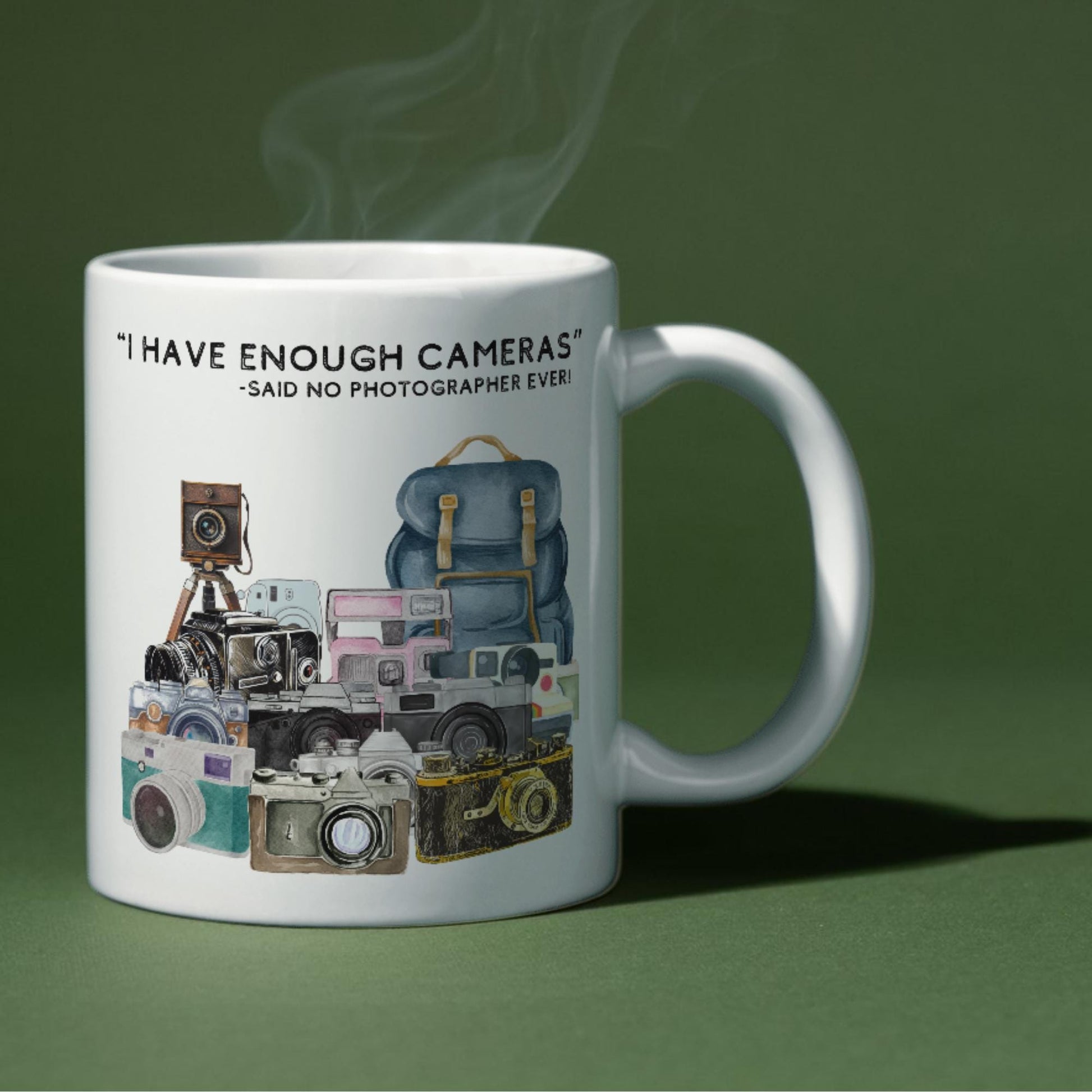 Photography Mug, Mug for Photographer, Camera Mug, Photo Mug, Retro Camera Gift, Photographer Gift, Camera Collector Mug, Great Gift