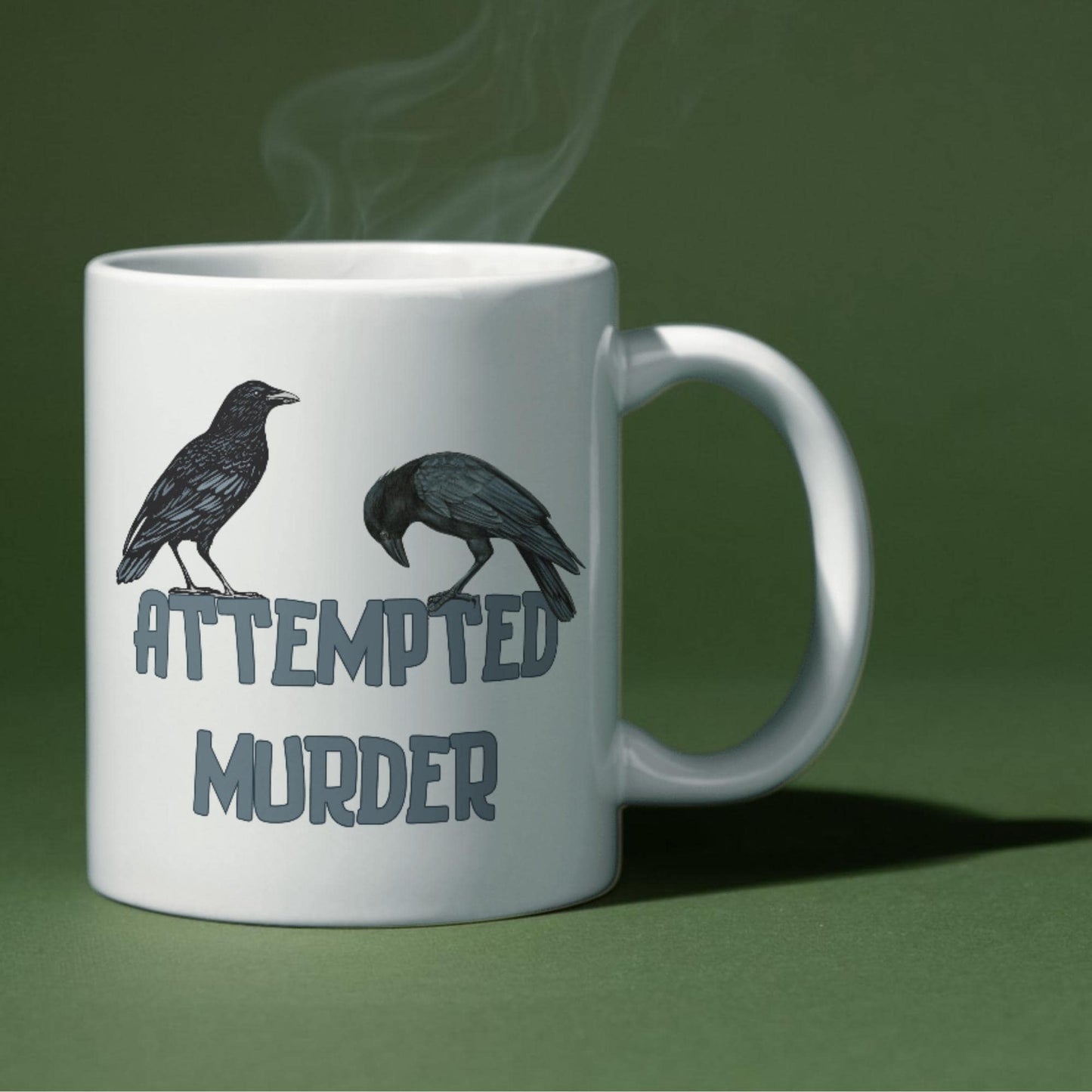 Crow Mug, Murder on the Dancefloor, Corvid Mug, Funny Crow Lover Gift, Ornithologist Gift, Bird Watcher Gift Mug