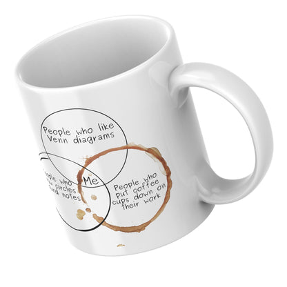 Funny Venn Diagram mug, Nerdy Coffee Mug Gift Idea, Funny Secret Santa Mug, Geeky Coffee Mug, Mathematician Gift Mug